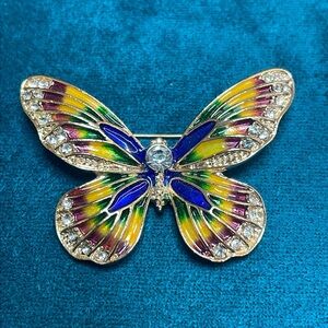 Colorful Butterfly Brooch